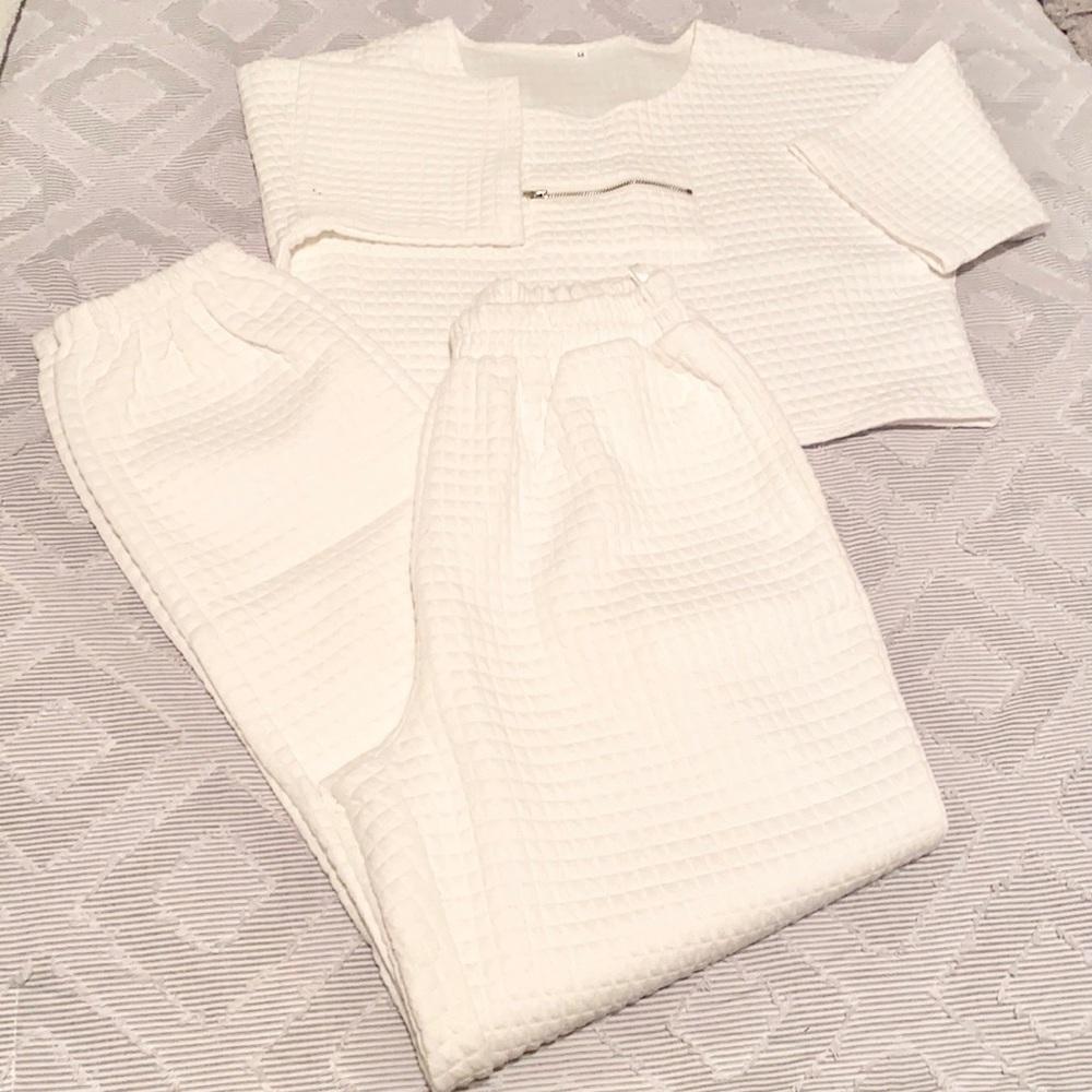 COPY - Waffle Two Piece lounge set